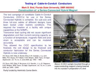 Testing of Cable-In-Conduit Conductors