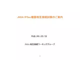 jnsa ipsec