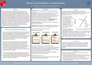 Mental Contrasting Effects on Health Behavior