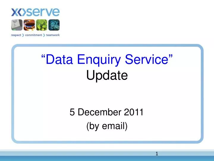 data enquiry service update