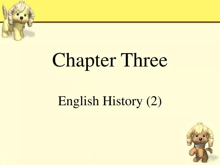 chapter three