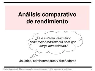 an lisis comparativo de rendimiento
