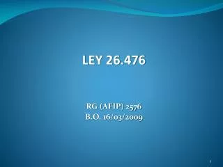 ley 26 476