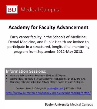 Academy for Faculty Advancement