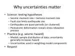 Understanding Earthquake Uncertainties: Implications for Hazard Assessment and Modeling - slide 1