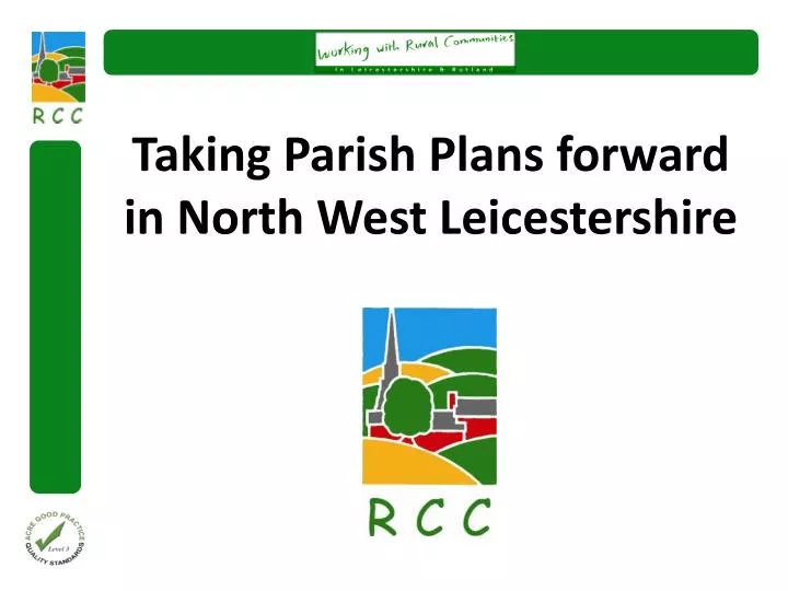 taking parish plans forward in north west leicestershire