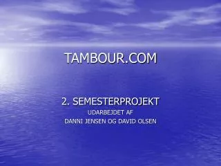 tambour com