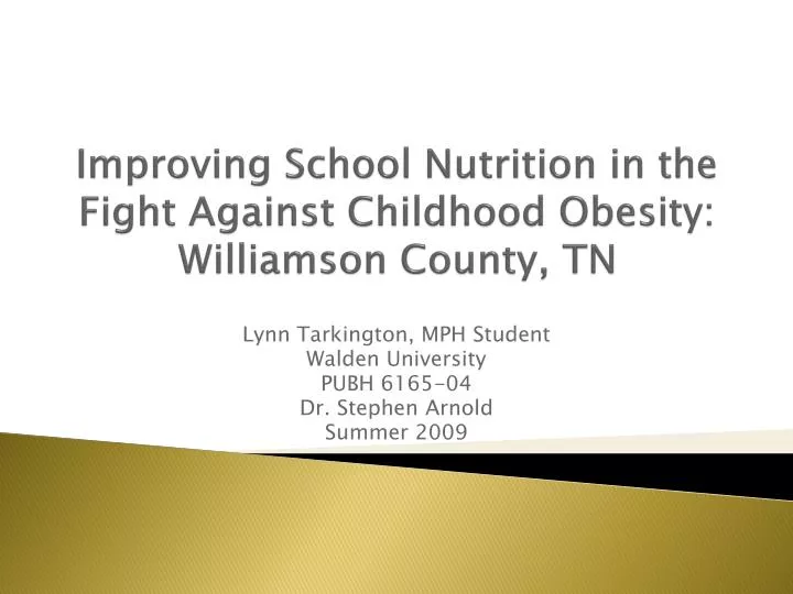 improving school nutrition in the fight against childhood obesity williamson county tn