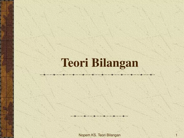 teori bilangan