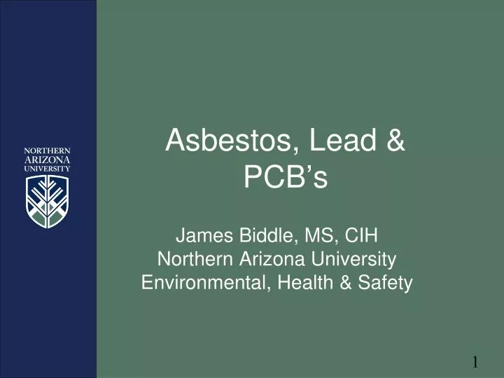 asbestos lead pcb s
