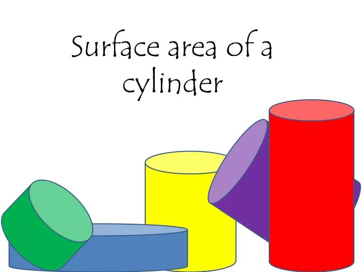 surface area of a cylinder