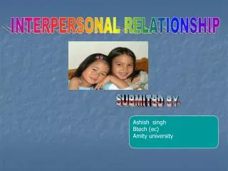 INTERPERSONAL RELATIONSHIP