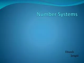 number systems