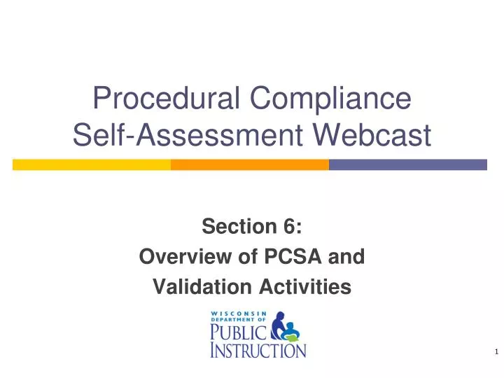 procedural compliance self assessment webcast