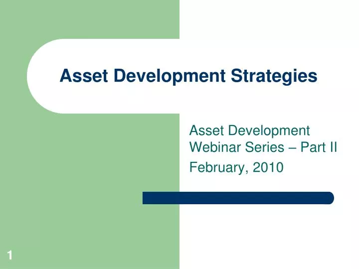 asset development strategies