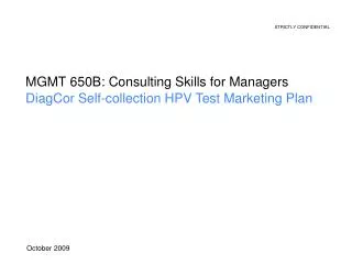 MGMT 650B: Consulting Skills for Managers