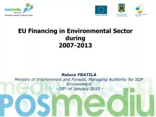EU Financing in Environmental Sector during 2007-2013