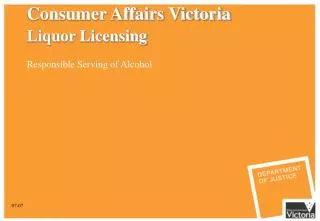 Consumer Affairs Victoria Liquor Licensing