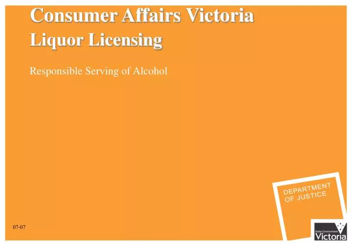 consumer affairs victoria liquor licensing