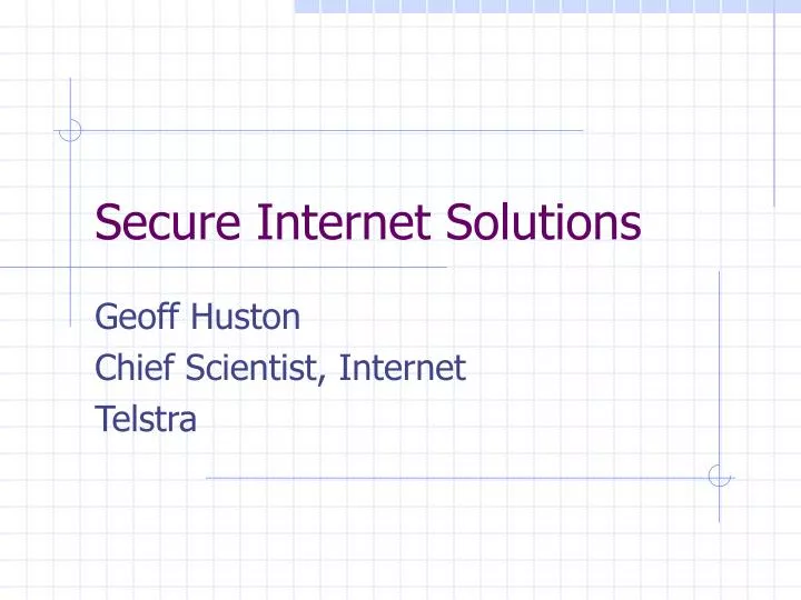 secure internet solutions