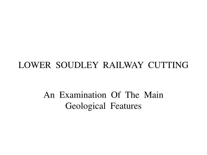 lower soudley railway cutting