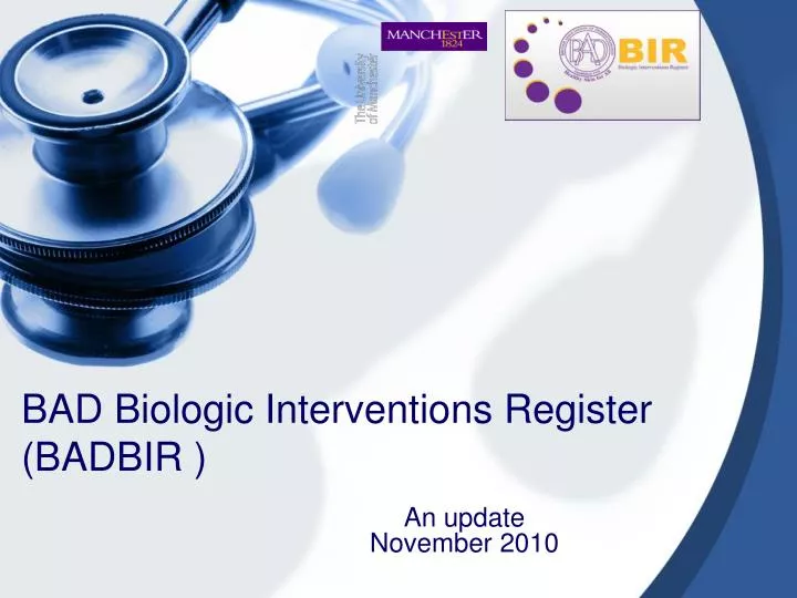 bad biologic interventions register badbir