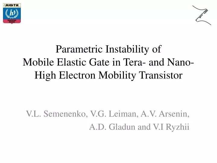 parametric instability of mobile elastic gate in tera and nano high electron mobility transistor