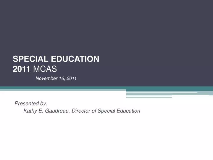 special education 2011 mcas november 16 2011