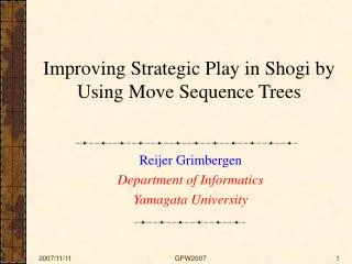Improving Strategic Play in Shogi by Using Move Sequence Trees