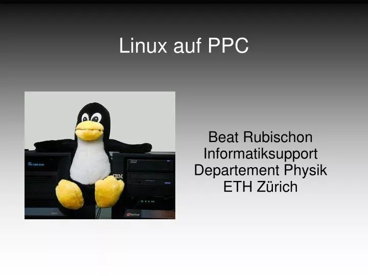 beat rubischon informatiksupport departement physik eth z rich