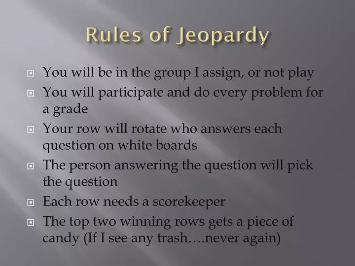 rules of jeopardy