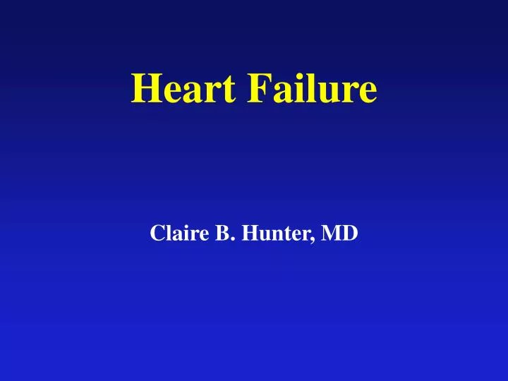 heart failure