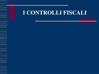 i controlli fiscali