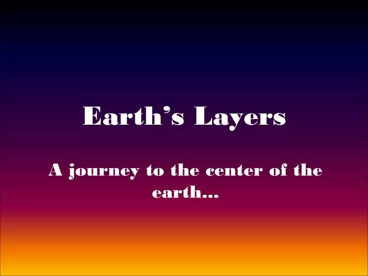 earth s layers