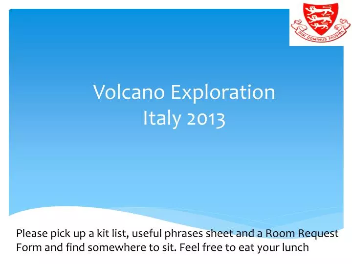volcano exploration italy 2013