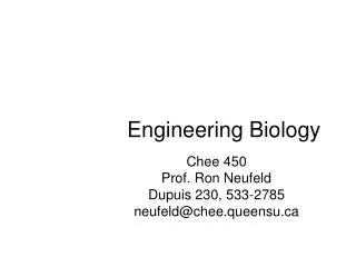 Engineering Biology