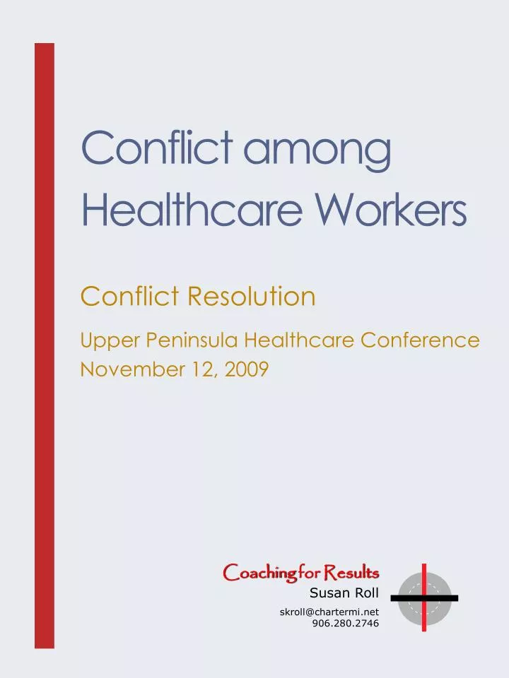 conflict among healthcare workers
