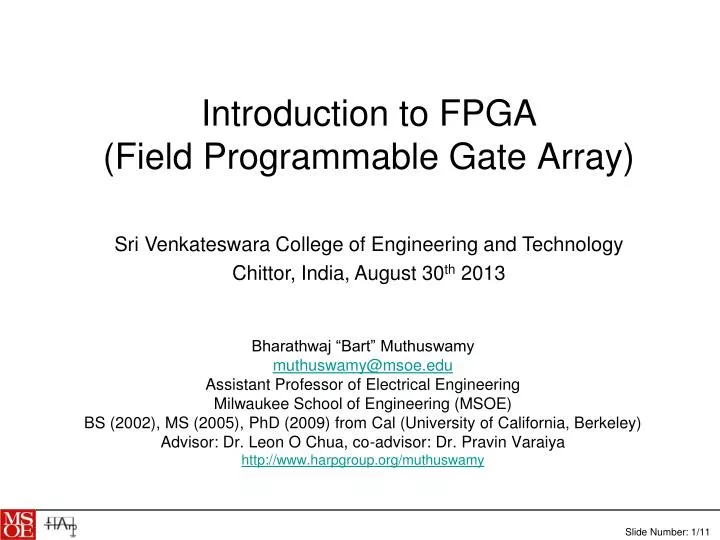 introduction to fpga field programmable gate array