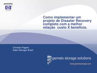 como implementar um projeto de disaster recovery completo com a melhor rela o custo x benef cio