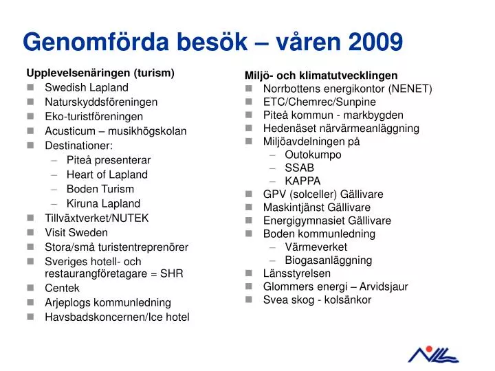 genomf rda bes k v ren 2009