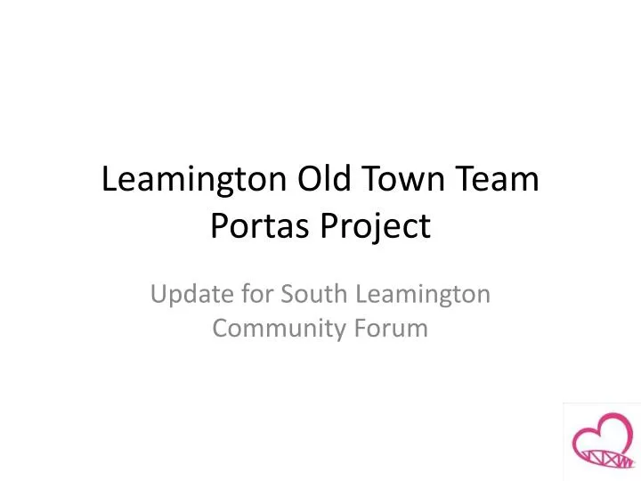 leamington old town team portas project