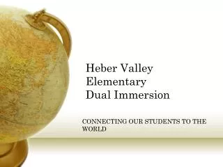 Heber Valley Elementary Dual Immersion