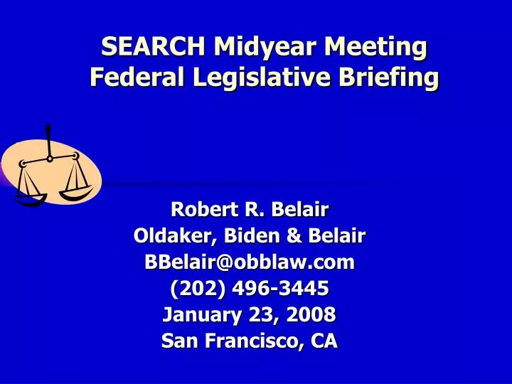 search midyear meeting federal legislative briefing