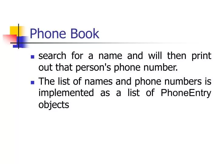 phone book