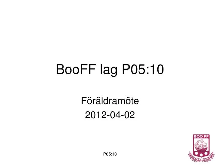 booff lag p05 10