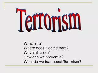 Terrorism