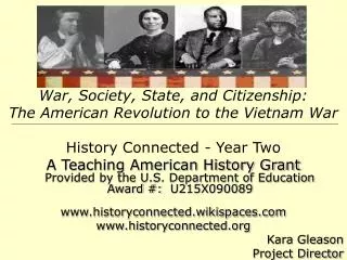 War, Society, State, and Citizenship: The American Revolution to the Vietnam War
