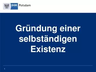gr ndung einer selbst ndigen existenz