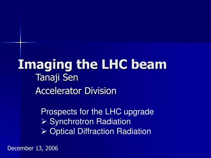 imaging the lhc beam