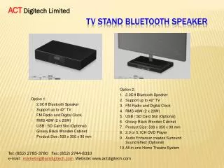TV Stand Bluetooth Speaker